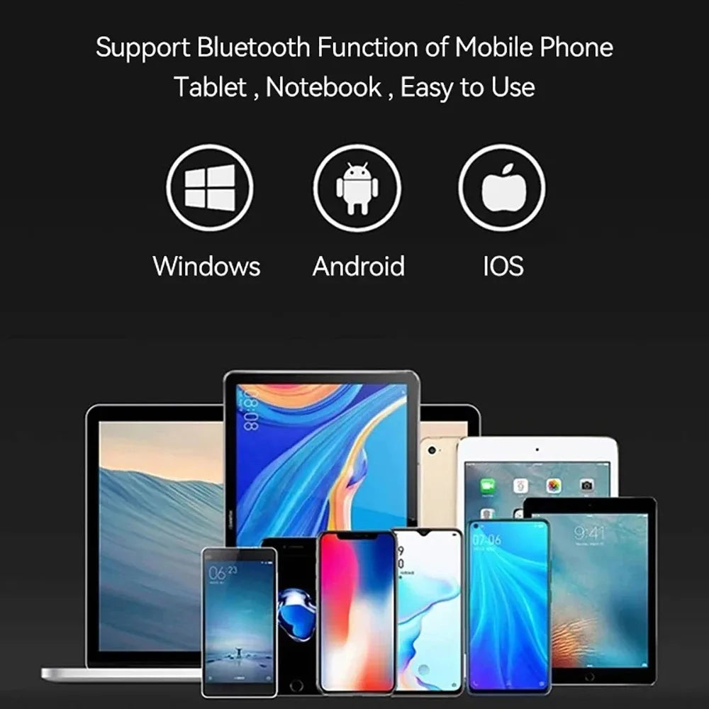 Mini Keyboard Wireless Folding Keyboard Bluetooth Foldable Keyboard with Touchpad for Windows Android Ipad Phone Rechargeable